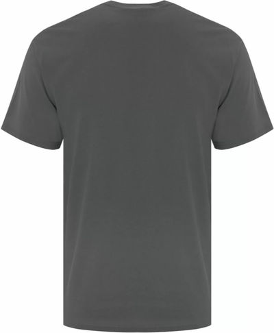 Am image of a Custom ATC Everyday Cotton Tee in Charcoal!