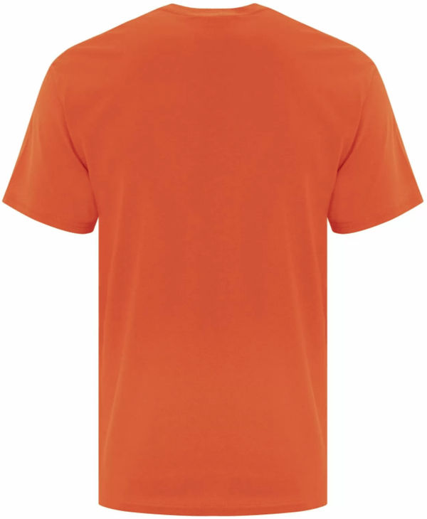Am image of a Custom ATC Everyday Cotton Tee in Orange!
