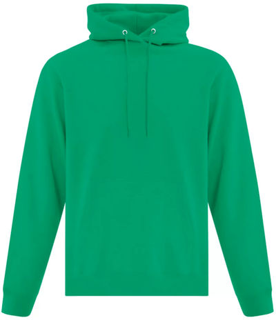 Am image of a Custom ATC Everyday Fleece Hooded Sweatshirt in Kelly!