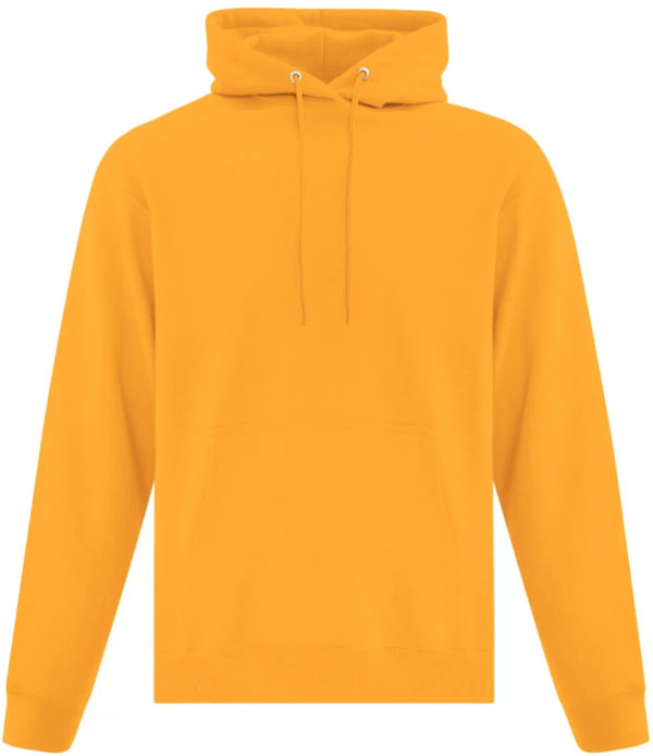 Am image of a Custom ATC Everyday Fleece Hooded Sweatshirt in Gold!
