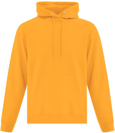 Am image of a Custom ATC Everyday Fleece Hooded Sweatshirt in Gold!