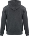 Am image of a Custom ATC Everyday Fleece Hooded Sweatshirt in Dark Heather Grey!