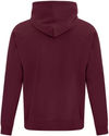 Am image of a Custom ATC Everyday Fleece Hooded Sweatshirt in Maroon!
