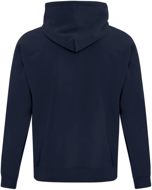 Am image of a Custom ATC Everyday Fleece Hooded Sweatshirt in Dark Navy!