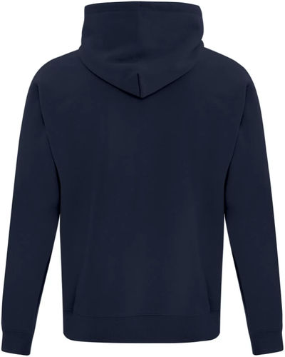 Am image of a Custom ATC Everyday Fleece Hooded Sweatshirt in Dark Navy!