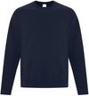Am image of a Custom ATC Everyday Fleece Crewneck Sweatshirt in Dark Navy!