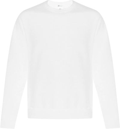 Am image of a Custom ATC Everyday Fleece Crewneck Sweatshirt in White!