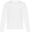 Am image of a Custom ATC Everyday Fleece Crewneck Sweatshirt in White!