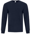Am image of a Custom ATC EVERYDAY COTTON LONG SLEEVE TEE in Dark Navy!