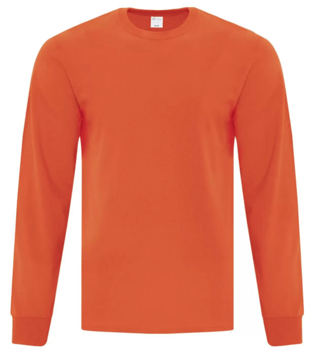 ATC EVERYDAY COTTON LONG SLEEVE TEE in Orange