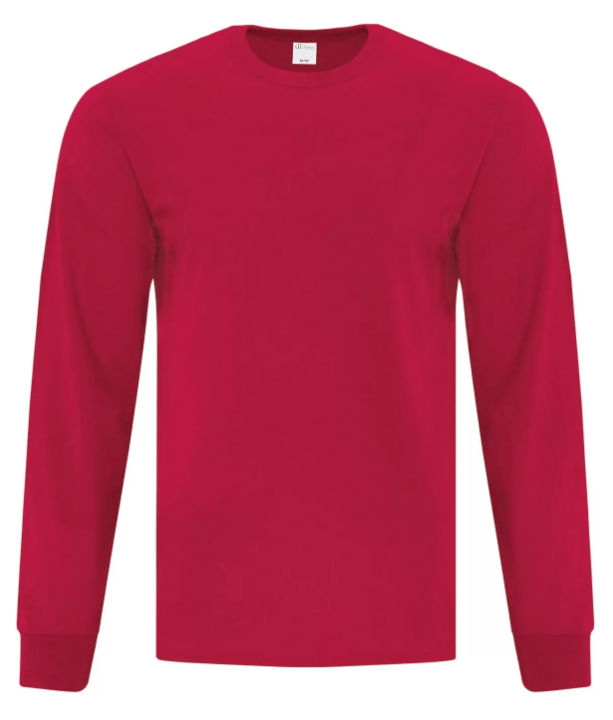 ATC EVERYDAY COTTON LONG SLEEVE TEE in Red