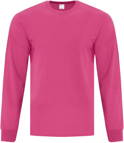 Am image of a Custom ATC EVERYDAY COTTON LONG SLEEVE TEE in Sangria!