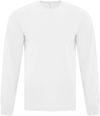 Am image of a Custom ATC EVERYDAY COTTON LONG SLEEVE TEE in White!