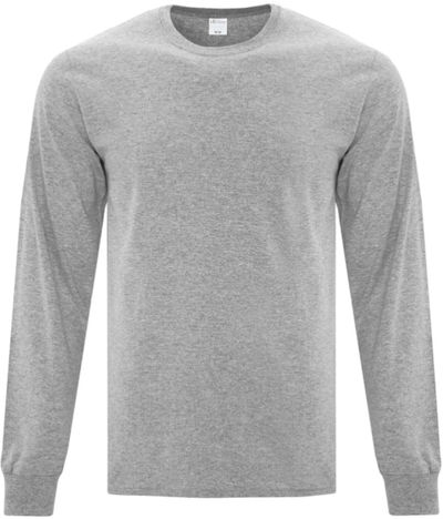 Am image of a Custom ATC EVERYDAY COTTON LONG SLEEVE TEE in Athletic Heather!