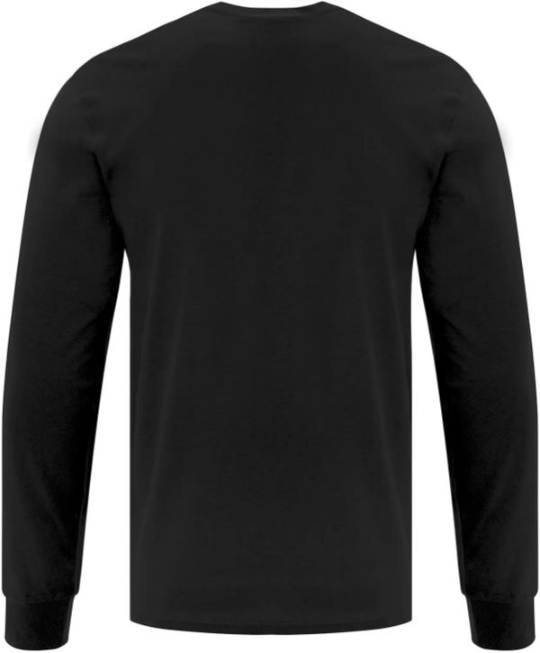 Am image of a Custom ATC EVERYDAY COTTON LONG SLEEVE TEE in Black!