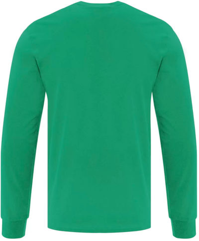 Am image of a Custom ATC EVERYDAY COTTON LONG SLEEVE TEE in Kelly!
