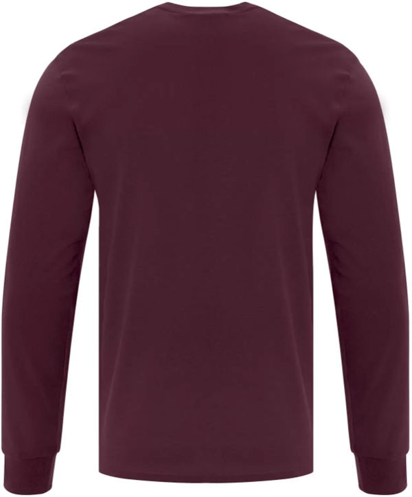 Am image of a Custom ATC EVERYDAY COTTON LONG SLEEVE TEE in Maroon!