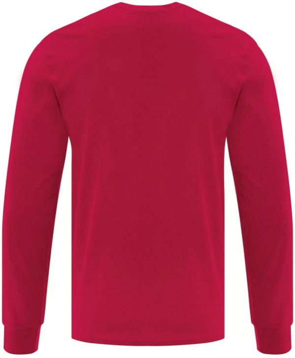 Am image of a Custom ATC EVERYDAY COTTON LONG SLEEVE TEE in Red!
