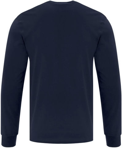Am image of a Custom ATC EVERYDAY COTTON LONG SLEEVE TEE in Dark Navy!