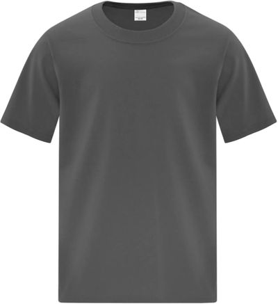 Am image of a Custom ATC Everyday Cotton Youth Tee in Charcoal!