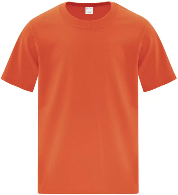 Am image of a Custom ATC Everyday Cotton Youth Tee in Orange!
