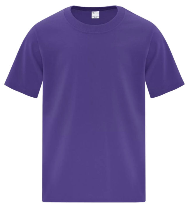 ATC Everyday Cotton Youth Tee in Purple