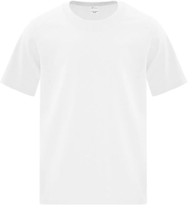 Am image of a Custom ATC Everyday Cotton Youth Tee in White!