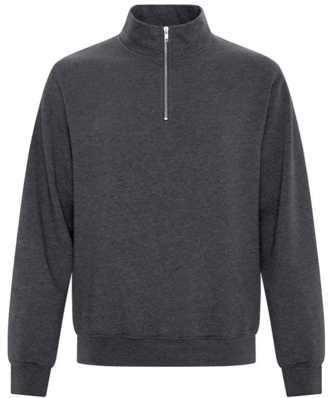 ATC Everyday Fleece Quarter Zip Sweatshirt in Dark Heather Grey