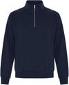 Am image of a Custom ATC Everyday Fleece Quarter Zip Sweatshirt in Dark Navy!