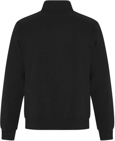 Am image of a Custom ATC Everyday Fleece Quarter Zip Sweatshirt in Black!