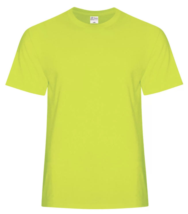 ATC Everyday Cotton Blend Tee in Safety Green