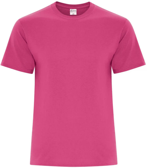 Am image of a Custom ATC Everyday Cotton Blend Tee in Sangria!