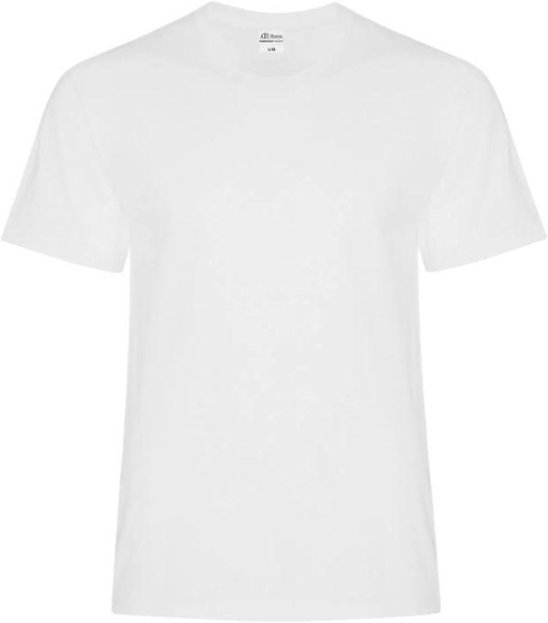 Am image of a Custom ATC Everyday Cotton Blend Tee in White!