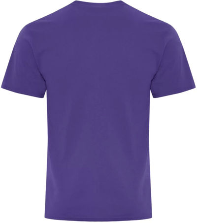 Am image of a Custom ATC Everyday Cotton Blend Tee in Purple!