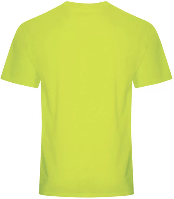 Am image of a Custom ATC Everyday Cotton Blend Tee in Safety Green!