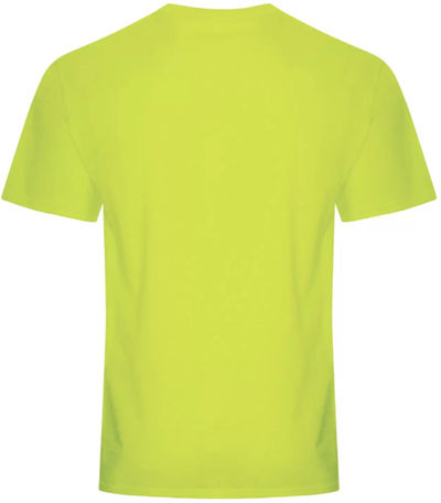 Am image of a Custom ATC Everyday Cotton Blend Tee in Safety Green!