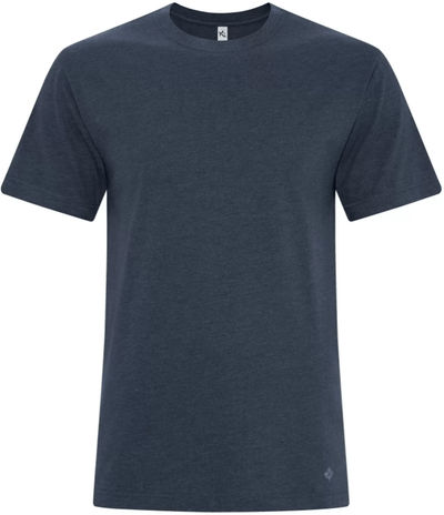 Am image of a Custom Koi Element Tee in Indigo!
