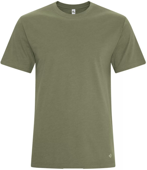 Am image of a Custom Koi Element Tee in Olive!