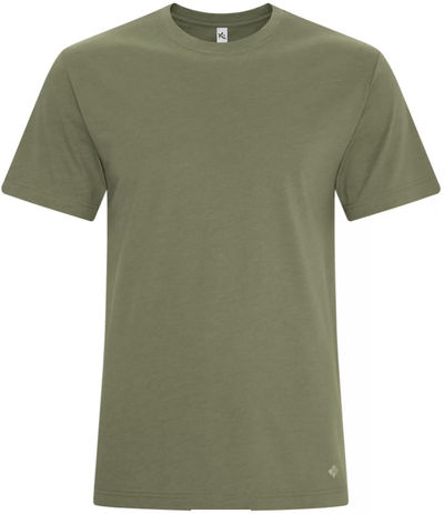 Am image of a Custom Koi Element Tee in Olive!