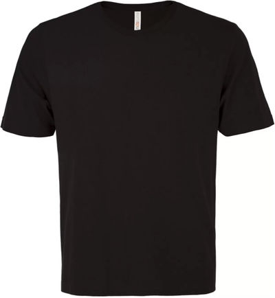 Am image of a Custom ATC Eurospun Ring spun Tee in Black!