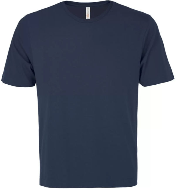 Am image of a Custom ATC Eurospun Ring spun Tee in True Navy!
