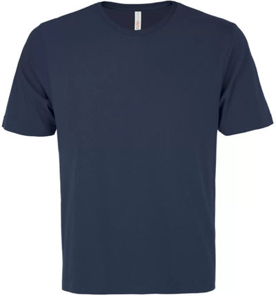 Am image of a Custom ATC Eurospun Ring spun Tee in True Navy!