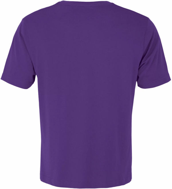 Am image of a Custom ATC Eurospun Ring spun Tee in Purple!