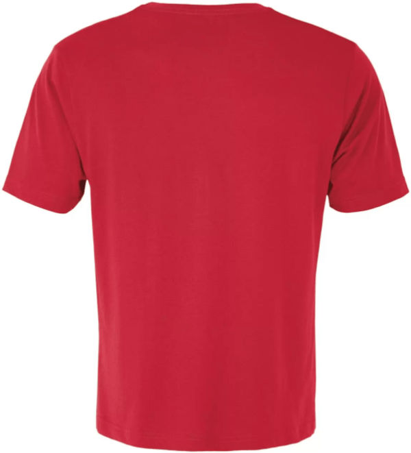 Am image of a Custom ATC Eurospun Ring spun Tee in True Red!