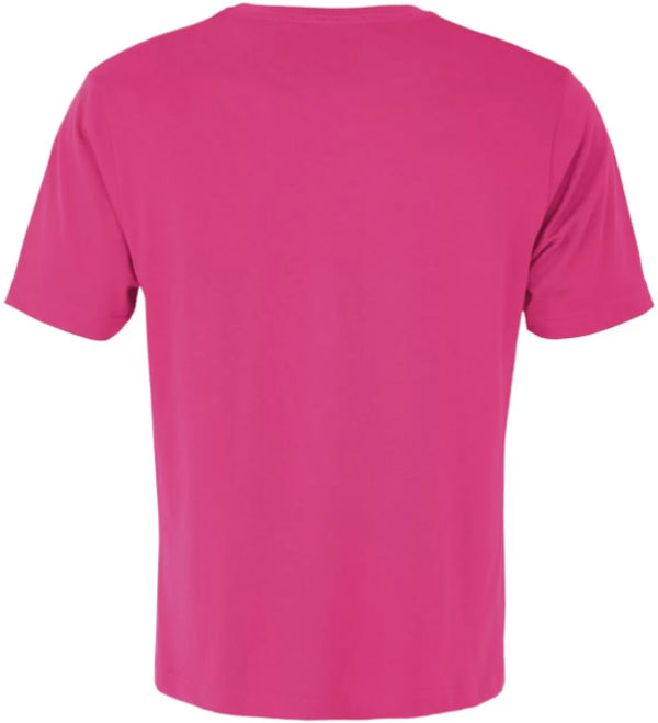 Am image of a Custom ATC Eurospun Ring spun Tee in Wild Raspberry!