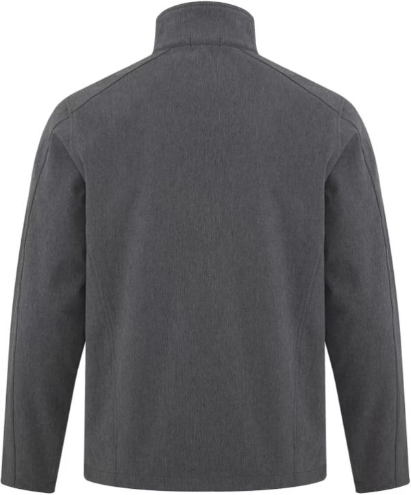 Am image of a Custom Coal Harbour Everyday Soft Shell Jacket in Pearl Grey Heather!