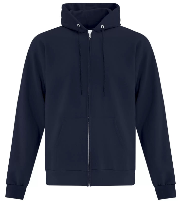ATC Everyday Fleece Full Zip Hooded Sweatshirt in Dark Navy