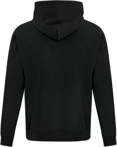 Am image of a Custom ATC Everyday Fleece Full Zip Hooded Sweatshirt in Black!