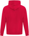 Am image of a Custom ATC Everyday Fleece Full Zip Hooded Sweatshirt in Red!