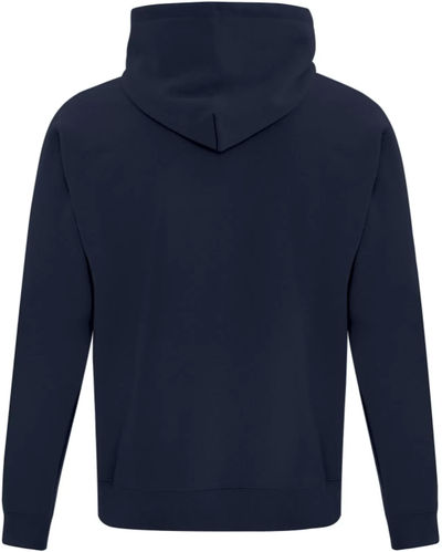 Am image of a Custom ATC Everyday Fleece Full Zip Hooded Sweatshirt in Dark Navy!